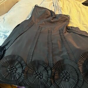 Elegant navy  Strapless Dress-worn once 
Size 10 bought in a bridal store